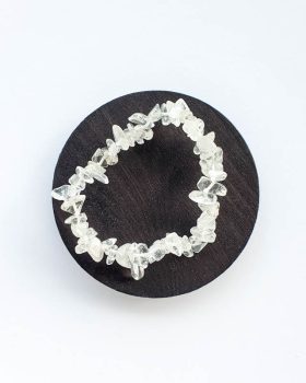 pulseira pura quartzo natural