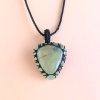 colar pedra prehnite