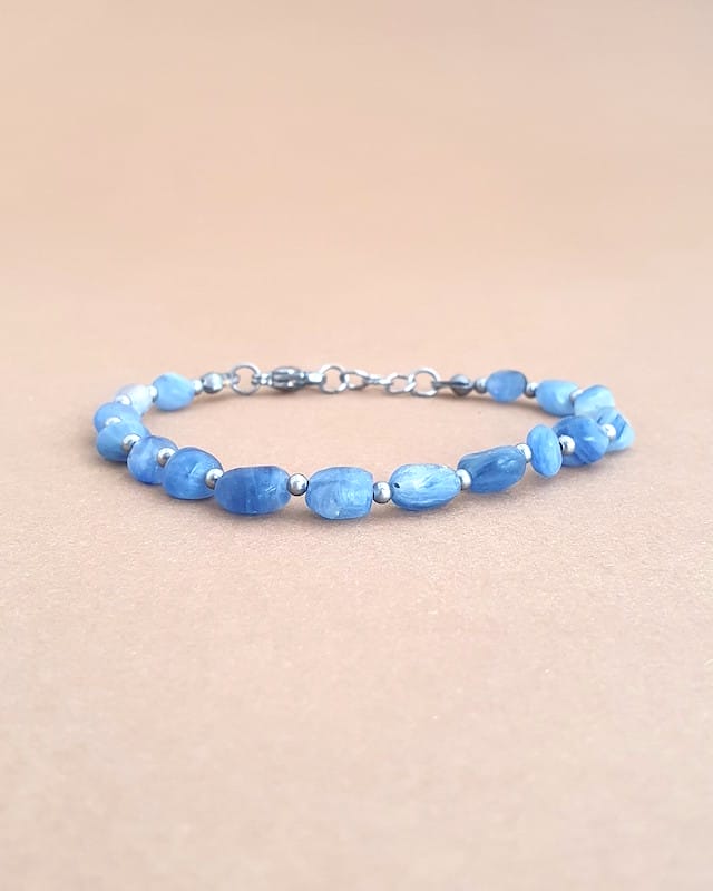 pulseira yuki cianite azul