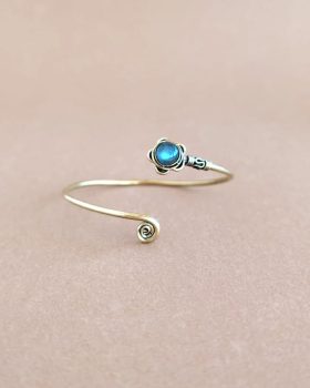 pulseira oromo pedra labradorite