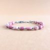 pulseira yuki opala rosa