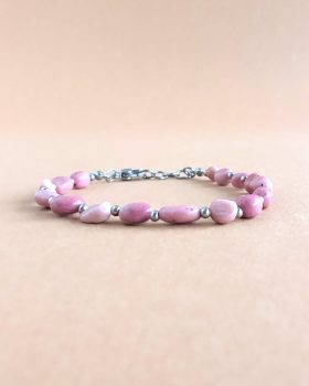 pulseira yuki opala rosa