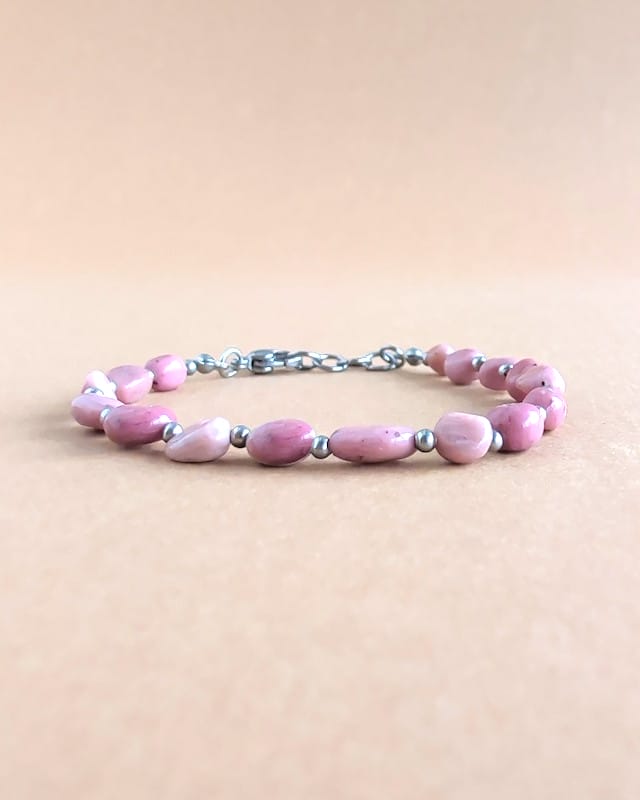 pulseira yuki opala rosa